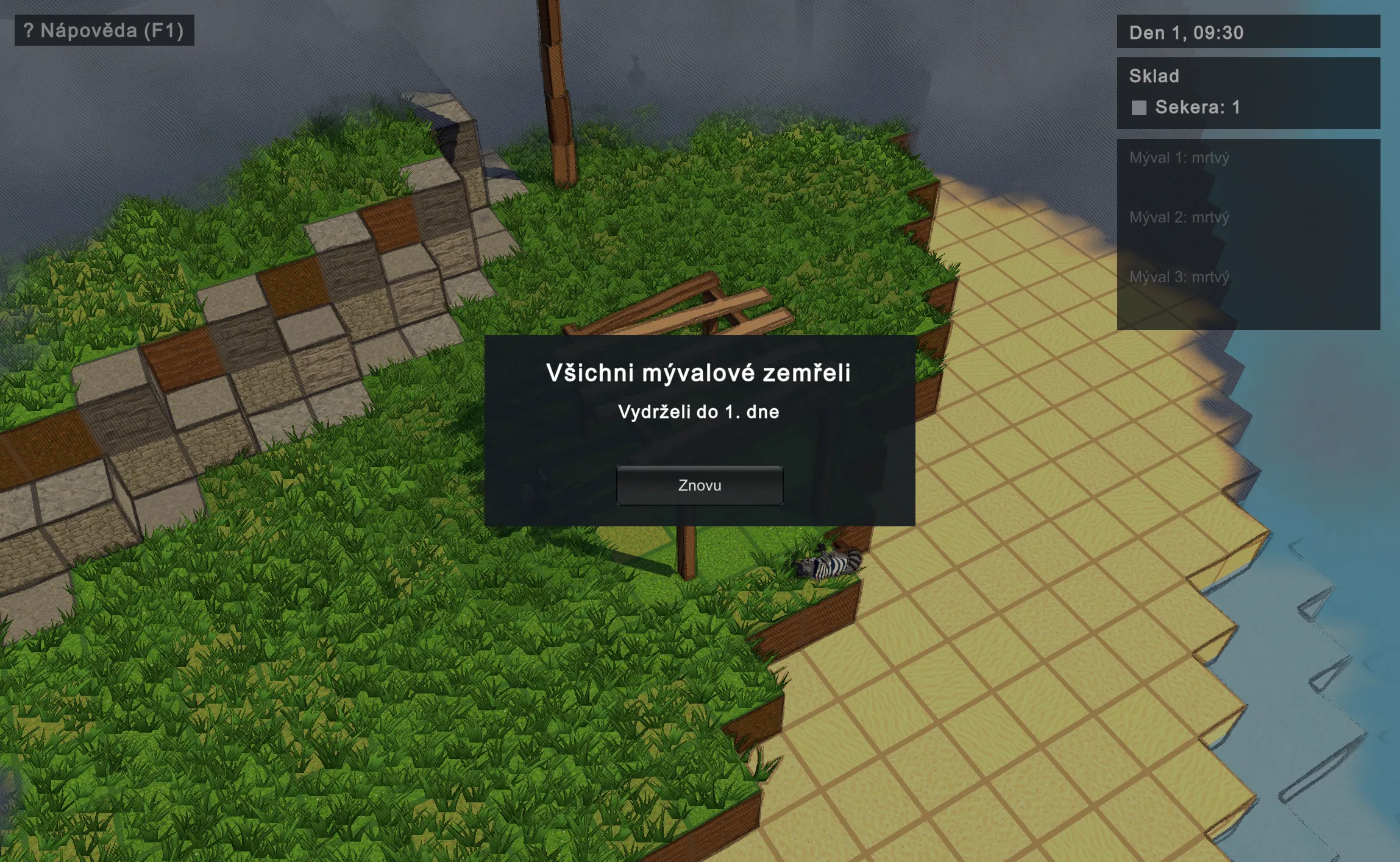 Game over: every raccoon of the colony has died.